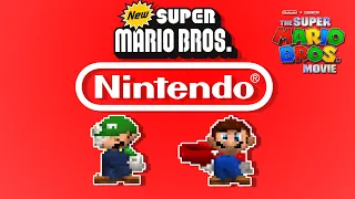 Nintendo Logo intro from the Mario Movie but remade into New Super Mario Bros