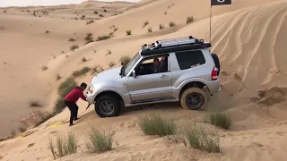 Pajero gen3 gen4 Exploring Al Qudra Desert 🏜