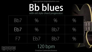 Bb Blues / old chord progression (Jazz/Swing feel) 120 bpm : Backing Track