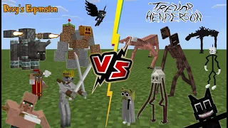Rexy's Expansion VS Trevor Henderson Creatures [Minecraft PE]