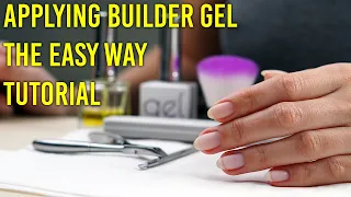 How to apply clear builder in a bottle (BIAB Gel Nails Tutorial)