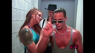 Backstage Segment Miss Congeniality (aka Lita) Danny Doring and Roadkill ECW 8/28/1999