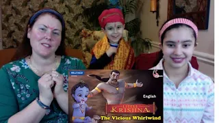 Americans React to Little Krishna - Episode 12 The Vicious Whirlwind