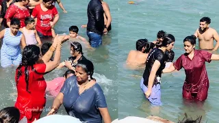 New ganga snan ki mast video.Haridwar live Darshan. गंगा स्नान ब्लॉग हरिद्वार