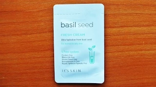 Обзор It's skin Basil seed fresh cream пробник корейской косметики