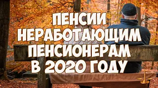 Пенсии неработающим пенсионерам в 2020 году, индексация