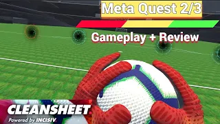 Oculus Meta Quest 2 / 3 CleanSheet Gameplay + Review - Take Your Goalie Skills To Next Level!