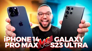 GALAXY S23 ULTRA vs iPHONE 14 PRO MAX | Qual é melhor? SUPER COMPARATIVO!
