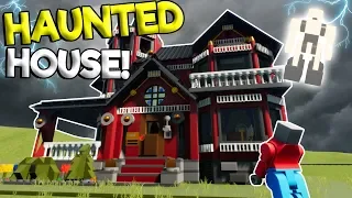 LEGO HAUNTED MANSION UNLEASHES GHOST! - Brick Rigs Roleplay Gameplay - Haunted Lego City