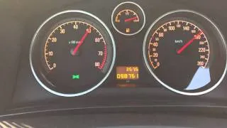 Opel Zafira B 1.8 VVT 0-180km/h Acceleration