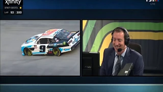 Kyle Busch interviewing Noah Gragson