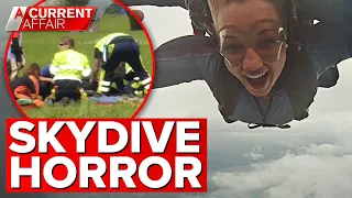 Terrifying moment skydiver's parachute fails to open | A Current Affair