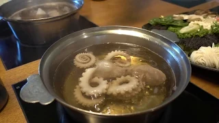 Boiling Live Baby Octopus