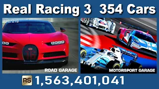 Real Racing 3 All 354 Cars - Mar 2021