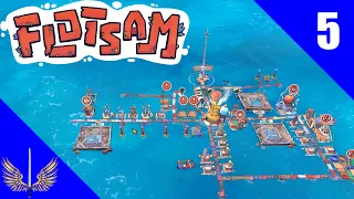 Flotsam Gameplay Showcase - Drifters Building the Floating City of Recycleton - Episode 5