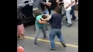 Violenta pelea entre conductores en Patzicía