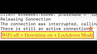 1131. Part 1 "There is still an active connection" in Lockdown Mode not a security issue says Eng.