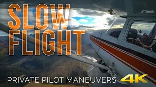 Slow Flight in 4K -- Private Pilot Flying Maneuvers