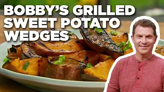 Bobby Flay's Grilled Sweet Potato Wedges | Bobby Flay's Barbecue Addiction | Food Network