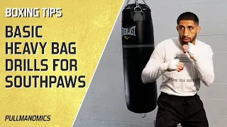 Basic Southpaw Boxing Heavy Bag Drills | Boxing Training, Technique & Drills