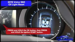 2015 Volvo S60 Oil Light Reset / Service Light Reset