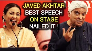 Javed Akhtar Great Speech Nailed It On Stage At Divya Dutt Book Launch  The Stars In My Sky