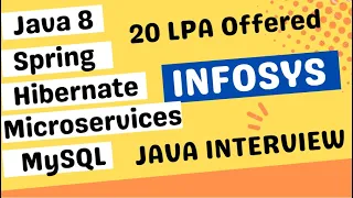 Infosys | Java interview | real time interview series | interview 30