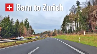 Road Trip from Bern to Zurich 🇨🇭 Driving in Switzerland [4K]