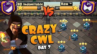 Crazy Battle - CWL Day 7 - BD Indomitable VS Raw - Clash of Clans