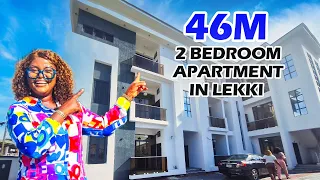 INSIDE A 2 BEDROOM APARTMENTS IN LEKKI LAGOS #apartmentsforsale #shortletsapartments #housesinlekki