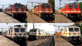 |[6 in 1]| High Speed Rampage of WAP-4 with ICF Trains VS WAP-7 with LHB Trains Compilation in SER.