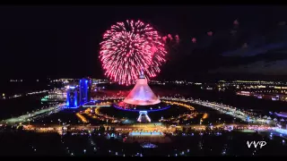 Салют, день города Астаны. (2015 Astana Kazakhstan / Астана Казахстан)