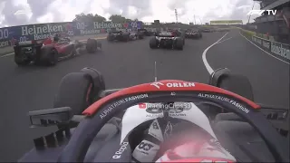 Liam Lawson's first racing lap and pitstop in F1