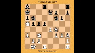 Garry Kasparov vs Veselin Topalov, 1999 #chess #chessgame #kasparov