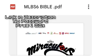 MIRACULOUS LADYBUG SEASON 6 BIBLE
