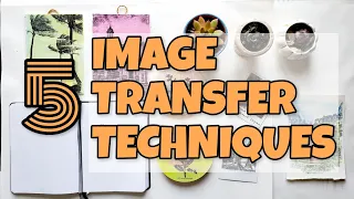 5 easy image transfer techniques | Photo transfer to any surface/ Link to full tutorials below video