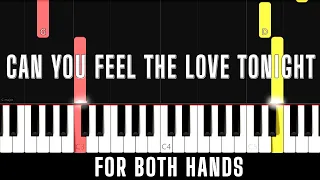 Elton John - Can You Feel the Love Tonight - Beginner Piano Tutorial - For 2 Hands