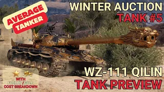 WoT's Winter Auction - Tank #5 WZ-111 Qilin - World of Tanks #newtanks  #wot #winterauction #Qilin