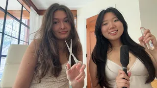 asmr giving u a haircut 💇‍♀️