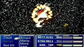 Final Fantasy 7 Red XIII using his Final Limit Cosmo Memory