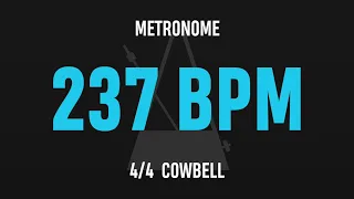 237 BPM 4/4 - Best Metronome (Cowbell)