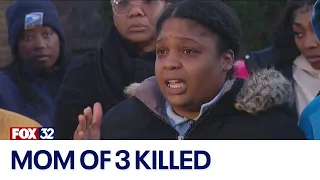 'Time is standing still': Sister of Chicago woman shot to death in suburb speaks at vigil