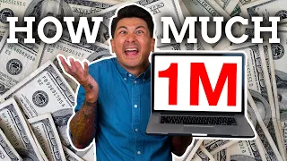 How Much YouTube Pays for 1 MILLION Views