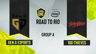 CS:GO - 100 Thieves vs. Gen.G Esports [Dust2] Map 2 - ESL One: Road to Rio - Group A - NA