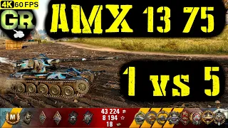 World of Tanks AMX 13 75 Replay - 8 Kills 3.6K DMG(Patch 1.4.0)