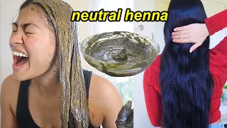 I COVERED MY THIN HAIR WITH HENNA & THIS HAPPENED! | Cassia for healthy thicker hair