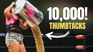 WWE Superstar Uses 10 Thousand Thumbtacks