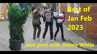 Best of Jan Feb 2023. AND Bushman UK v Jimmy White at pool. Bushman Prank.