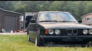 E34 Touring coilovers day 2