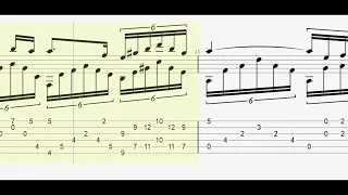 Franz Schubert: Ave Maria full tablature/sheet music for solo fingerstyle guitar